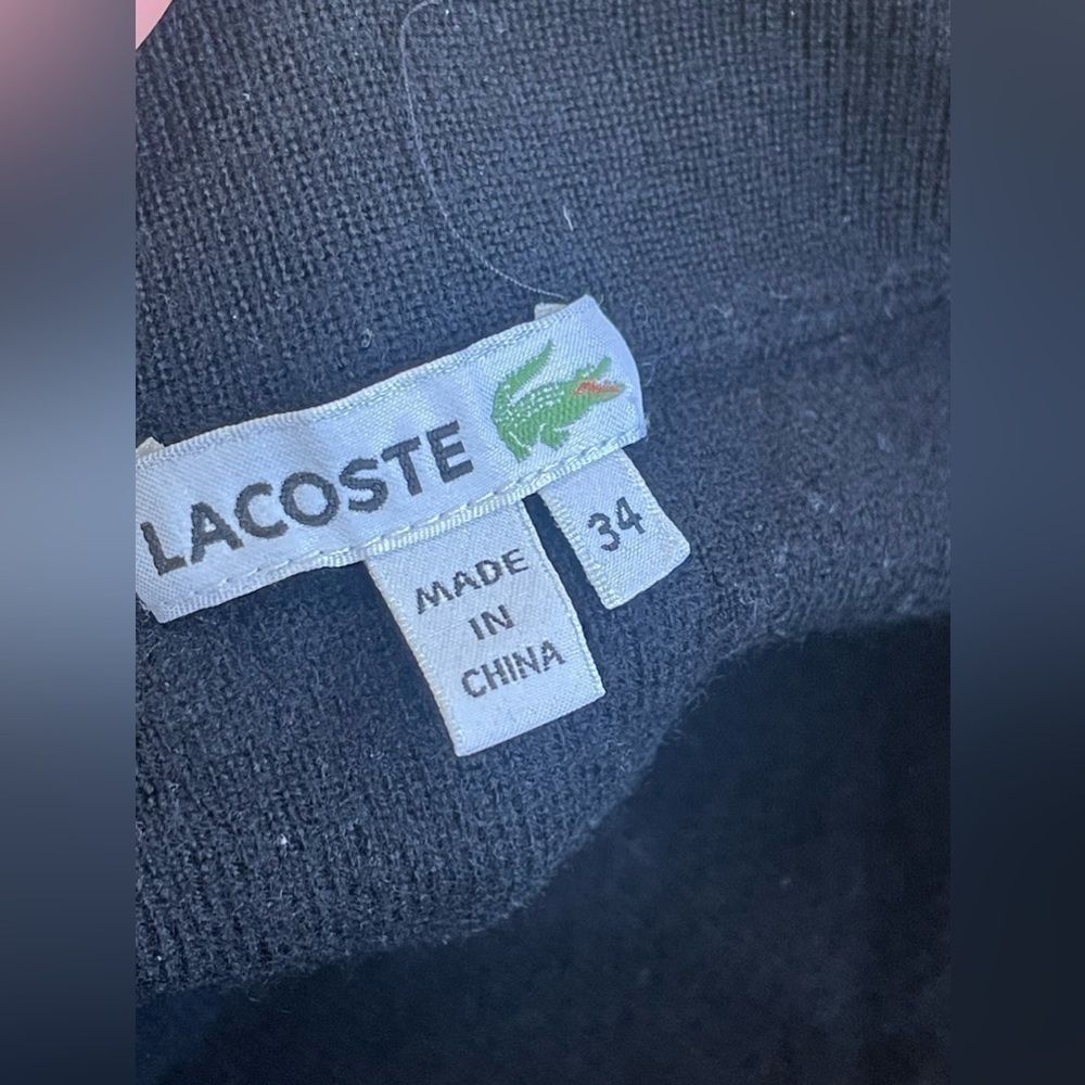 Lacoste Women's Pencil Skirt Black Grey EUC Wool Blend Size 34 (XS) - Picture 4 of 4